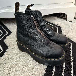 Doc Marten Sinclair Milled Nappa Leather platform boots